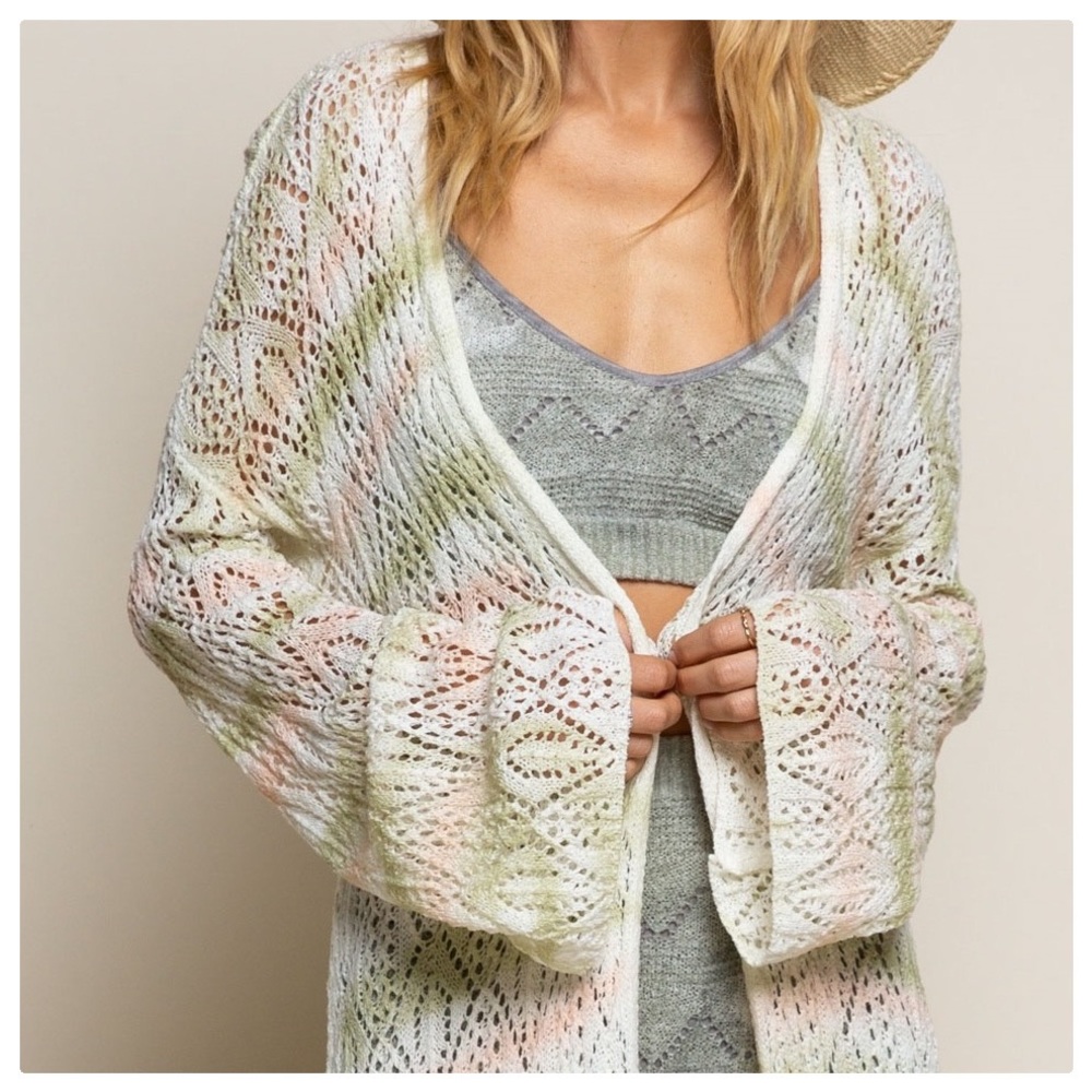 POL Waves of Color Beach Side Duster Cardigan - Picture 8 of 15